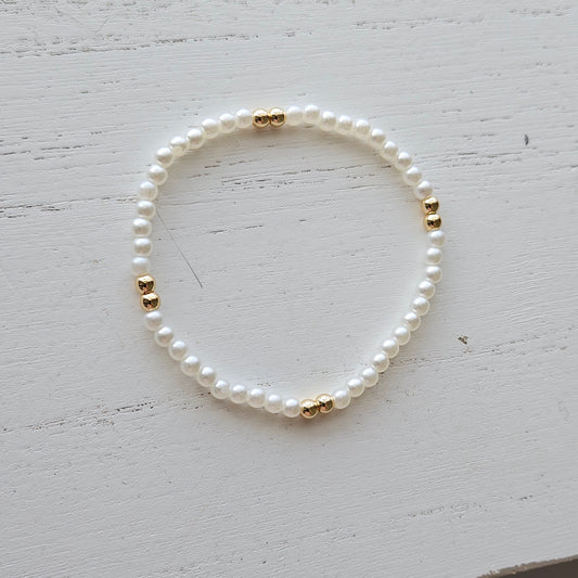 Pearl with Gold Accent